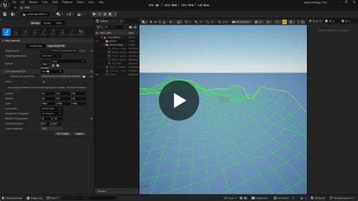 Working on a procedural landscape automaterial designed to streamline environment creation while keeping full artistic control. The base layer blends grass and rock depending on the terrain slope… | Ignacio Gonzalez Cid