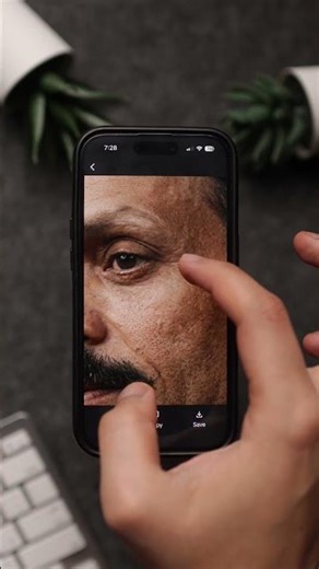 تحسين جودة صورك القديمة بالذكاء الاصطناعي #ايفون