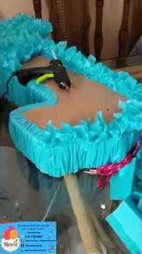 How to make a piñata step by step, decorated with the pencil technique, easy and quick #diy #tips