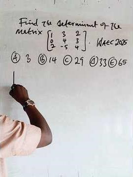 How To Find the Determinant of 3x3 Matrix #mathematics #mathstricks