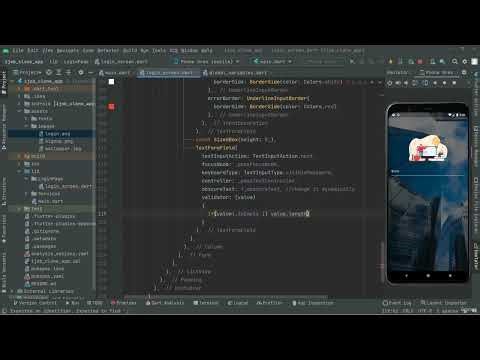 10. Creating Text Form Field for Password in Login Screen