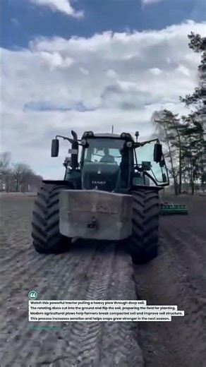 Powerful Tractor Plowing Deep Soil Fast! #tractor #farming #agriculture