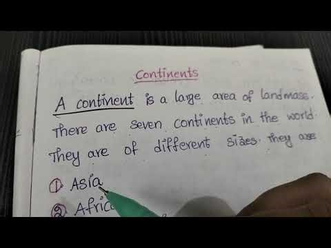 🪷Continent Definition and Names🪷