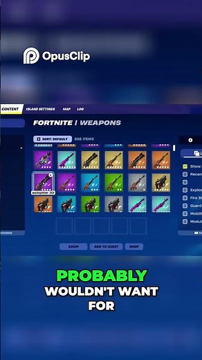 Perfect Weapons for Your PILLARS Map in Fortnite Creative
