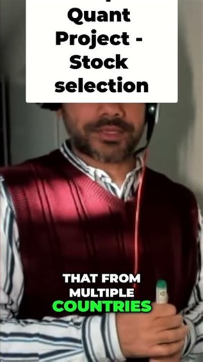 Beginner Quant project - stock selection for max return