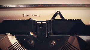 Close-up Vintage Typewriter Typing Words End Stock Footage Video (100% Royalty-free) 1040158292 | Shutterstock