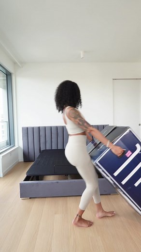 step one to a quality life is great sleep from @lull 🛌 i got the luxe hybrid mattress with the memory foam pillows and Lull made the set up so easy for me to be the independent queen i am 💪🏽 i love that my new hybrid mattress isn’t TOO firm nor TOO soft.. it’s literally JUST RIGHT 🙌🏽 most of all i’m absolutely excited that my new mattress is compatible with my adjustable base bc i’m really about elevating my sleeping experience 💤 nun… i’m just going to be on the phone every hour telling my