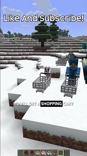 A Resource Pack That Turns Boats Into Shopping Carts In Minecraft!
