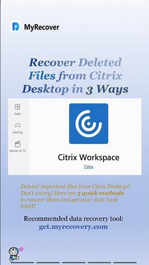 Deleted Files on Citrix Desktop? 😱 3 Ways to Recover Them FAST! #datarecovery #citrix #desktop