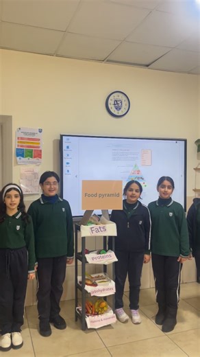 US primary school - 1 on Instagram: "In science lesson, students learned about the food pyramid and the importance of balanced nutrition. To make learning more meaningful, some students brought different food items to school and discussed their place in the food pyramid. This hands-on activity helped students better understand healthy eating habits and make connections between classroom learning and everyday life. #stirlingschools #stirlingeducation #united_science_colleges #science"