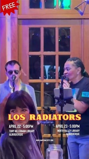 Los Radiators bring their genre-spanning sound to two free, all-ages library shows this April.music
