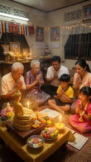 "Morning & Evening Buddha Prayer Brings Blessings to Every Family 🙏"