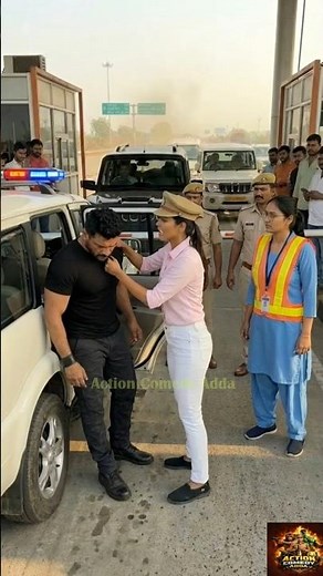 टोल प्लाज़ा पर गुंडागर्दी 😡 Lady Singham ने सिखाया सबक🔥| Lady Singham Police💥 | Action Comedy Adda