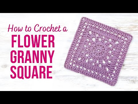 How to Crochet a Lacey Flower Granny Square | Easy Step by Step