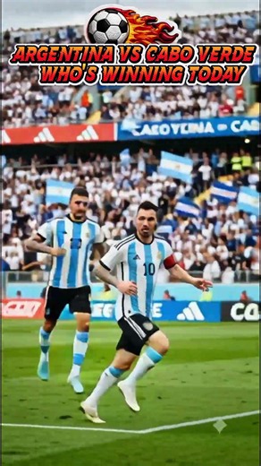 Argentina vs Cabo Verde Match who's Winning today? #worldcup #football #qatarcup #qatarfootball