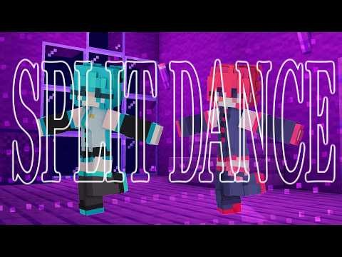 Split Dance ~ Eipu FT. Hatsune Miku🩵 & Kasane Teto❤️ || Minecraft Animation [Free .file project]