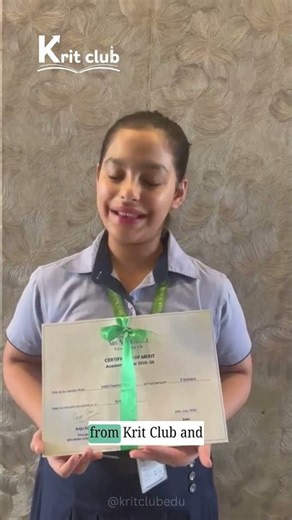She Won a Math Certificate: A Krit Club Success Story