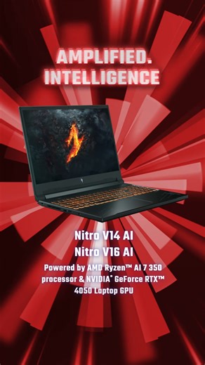 4K views · 14 reactions | Nitro is excited to announce the launch of our cutting-edge Nitro V14 AI and Nitro V16 AI laptops.  The Nitro V14 AI and Nitro V16 AI laptops have: NVIDIA® GeForce RTX™ 4050 Laptop GPU Experience Zone AI software suite These gaming powerhouses are equipped with cutting-edge AI features and stunning visuals. Are you ready to level up? https://acer.link/4j4eL1l | Acer Philippines | Facebook