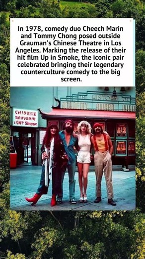 Cheech & Chong Outside Grauman's Theatre (1978) 🎬 #CheechAndChong #Shorts