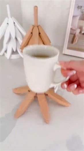 How cute are these wooden coasters and trivets#amazonhome #homefinds #woodendecor #coasters #trivets