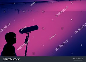 Boom Microphone Sound Recording Film Industry Stock Photo 2203427759 | Shutterstock