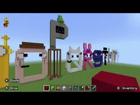 All 26 Letters in Minecraft｜Which One Is Your Favorite?