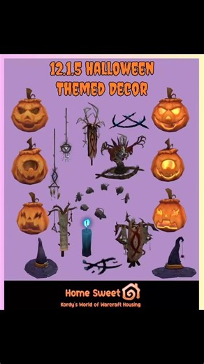Check out the World of Warcraft housing hallows eve decor on the 12.1.5 ptr #worldofwarcraft