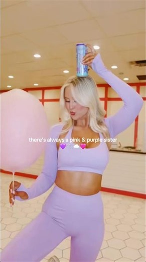 There’s always a pink sister and a purple sister 💖💜 #cottoncandy #alani #girlhood