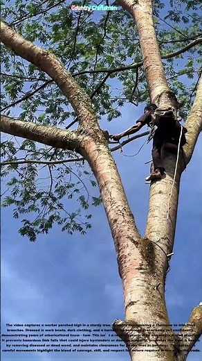Scaling Heights with a Chainsaw: The Art of Safe Tree Trimming