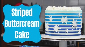 Learn how to make a striped buttercream cake! It's a lot easier than you'd think. Here's everything you need to know to tackle this cake trend like a pro! I also share all my tips and tricks for this technique here: https://chelsweets.com/2019/12/06/striped-buttercream-cake/ | Chelsweets