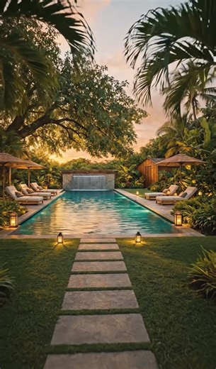 Restoring a old yard to a beautiful pool 🏊 using Ai | 🫧🏊 #ai #foryou #fyp #build #explor