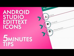 ADD ICONS IN EDITTEXT | 5 Minutes Tips | Android Studio| UI Design | Digital Seth