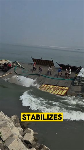 Smart shoreline protection using Geo-Bags — a simple yet powerful civil and marine engineering method that helps stabilize riverbanks and protect nearby infrastructure through flexible underwater barriers. Practical innovation that blends efficiency with environmental responsibility and modern marine operations knowledge. #GeoBags #RiverProtection #CivilEngineering #MarineOperations #ShorelineSafety | Sailor Rider