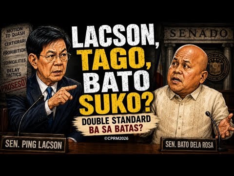 LACSON TAGO, BATO SUKO? DOUBLE STANDARD BA SA BATAS?