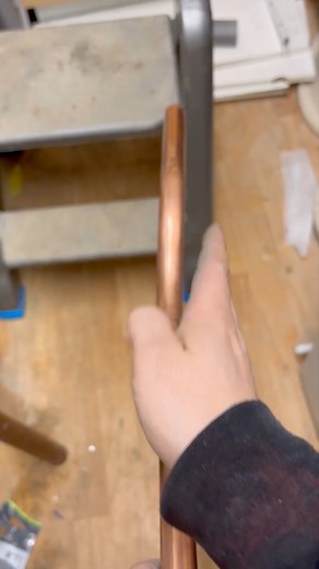 How to fix a bent bend on copper pipe when pulling a set or cross over #asmr #plumbing #toolbag #pipes #tools #cleancopper #copper #handtools #work #diy #howto #plumber | Mmplumber