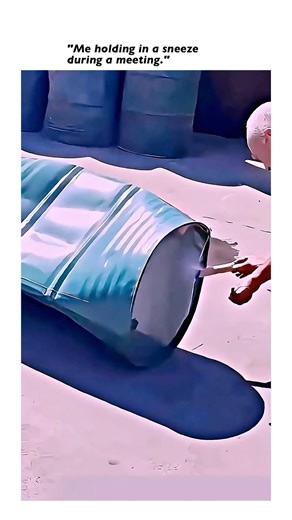 Restoring a Crushed Oil Drum with Air Pressure! 💥🛢️