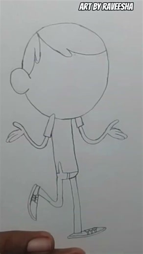 Turning Lincoln Loud Into ART 🎨✨ #cartoondrawing. #fyp #loudhouse