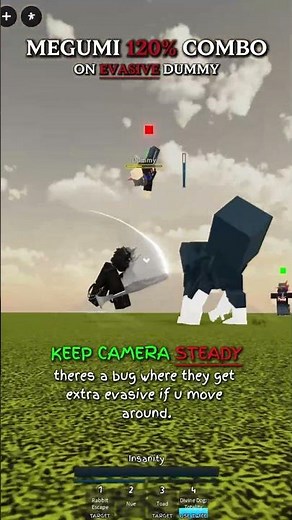 FULL AURA 120% DAMAGE MEGUMI COMBO IN JUUTSU SHENANIGANS #jjs #roblox