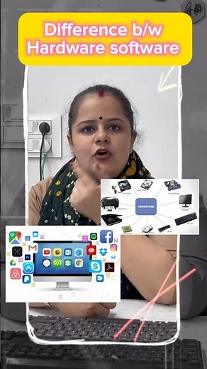 ✅ Let’s learn difference between hardware software #windows #computereducation #viral #hardware