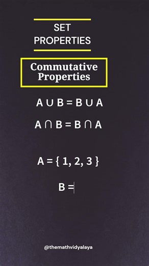 set properties #math #formula