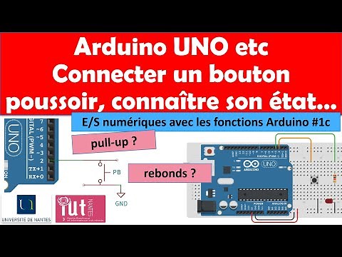 Arduino UNO etc : Connecter un bouton poussoir. Connaître son état. Visualiser les rebonds...