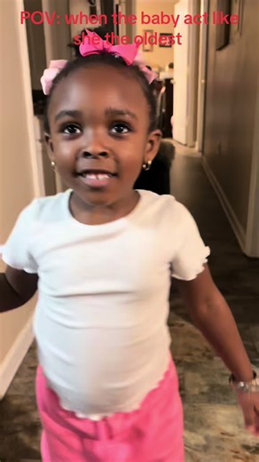 POV: When the baby act like she the oldest #explorepage✨ #fyp #relatable #siblings #lilsister