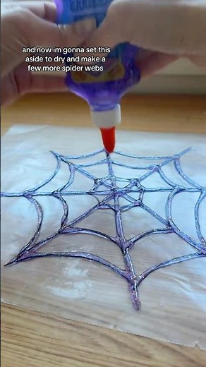 diy spider webs 🕸️ 🕷️ #tutorial #diy #artandcraft #halloween #halloweencrafts #diyprojectsforkids