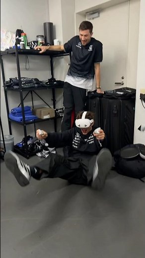 Kimi tries VR for the first time!!! #MercedesF1 #F1 #KimiAntonelli