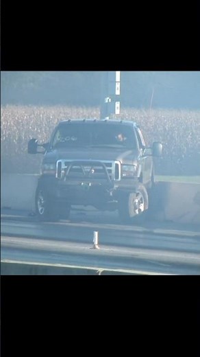 Diesel Truck Burnout Goes Wrong