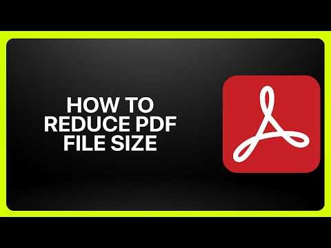 How To Reduce PDF File Size in Adobe Acrobat! Tutorial