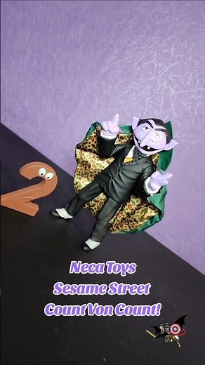 6,523,728 Years old. :#sesamestreet #muppets #review #actionfigures #Toys #fyp #countvoncount #neca