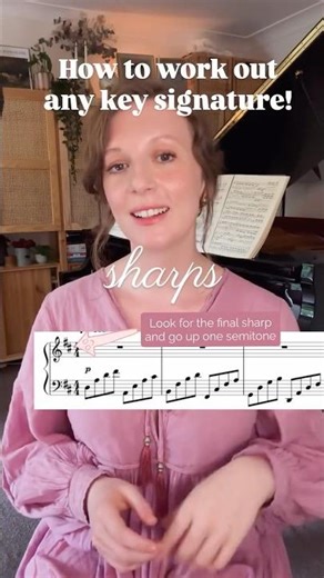 Easy way to work out any key signature! #pianotips