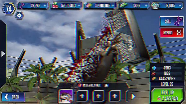 lvl Max #dinosaur #jurassicworld #jurassicworldthegame #indominusrexlevel40 #capcut #edit