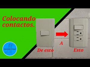 Installing Contacts | Bticino Modus Type. #electricity #contact #outlet